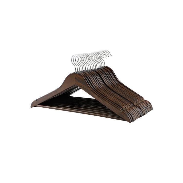 20 Pack Wood Hangers FredCo