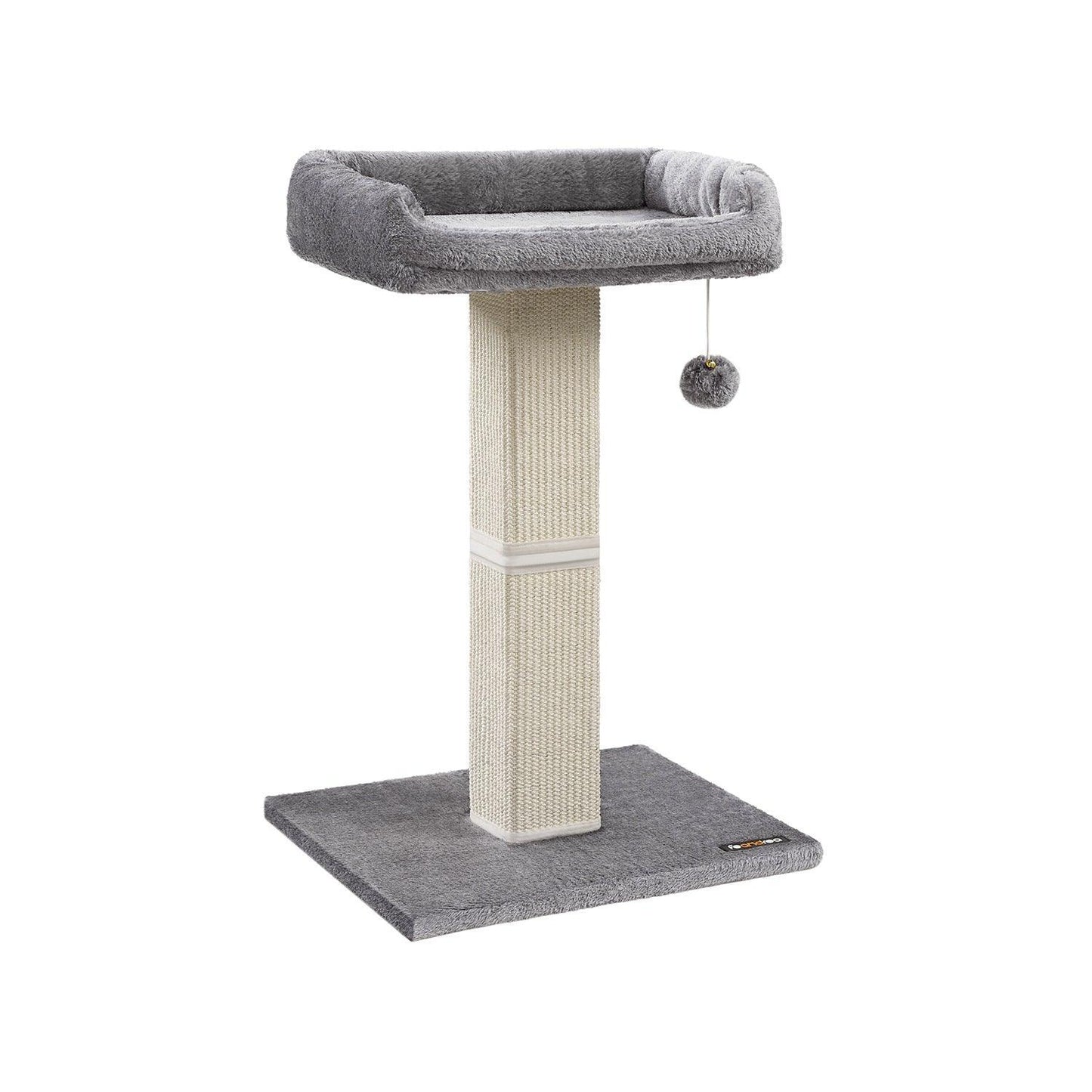 27.9-Inch Cat Scratching Post Light Gray FredCo