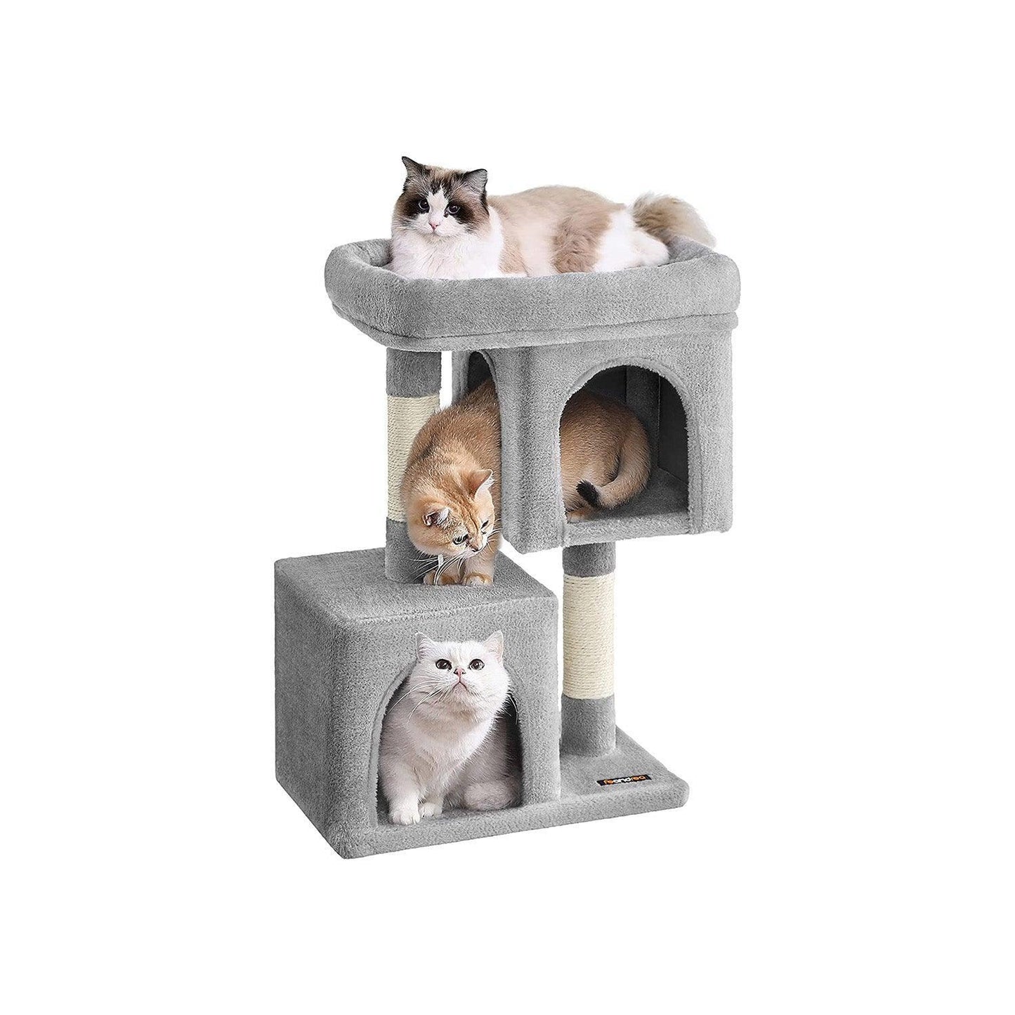 29.1-Inch Cat Tree Light Gray FredCo