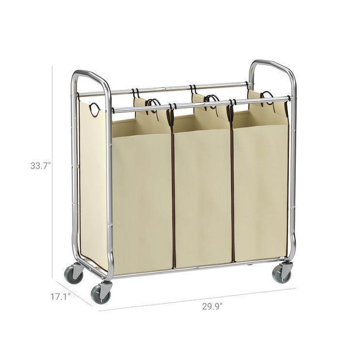 3 Bag Laundry Cart FredCo