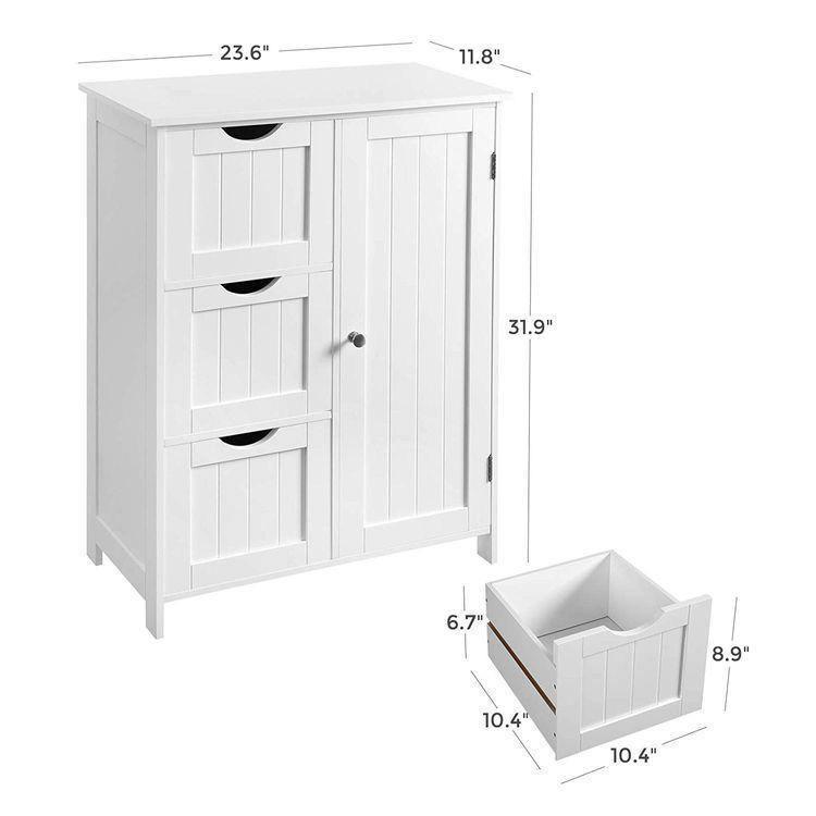 3 Drawers Bathroom Cabinet FredCo