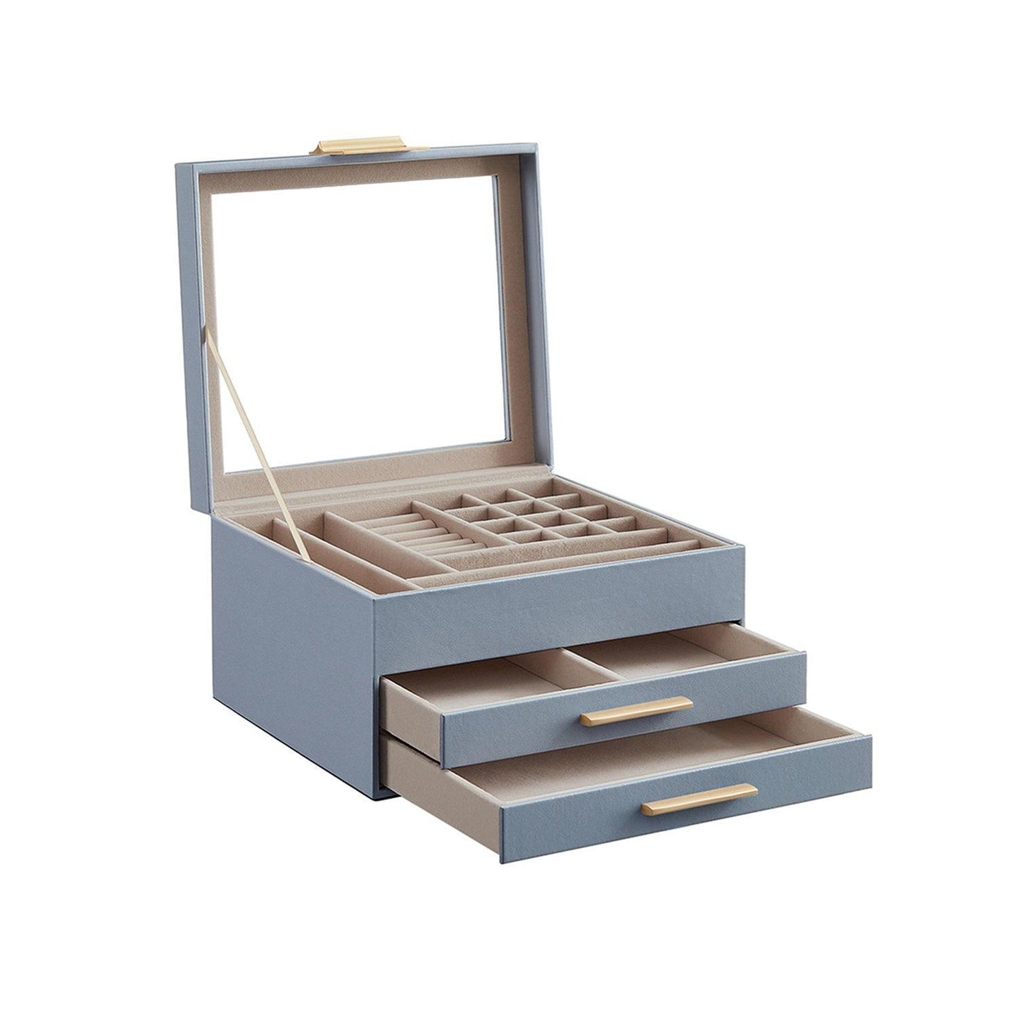 3-Layer Jewelry Box Smoky Gray FredCo