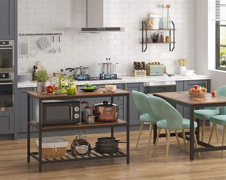3 Shelves Kitchen Island FredCo