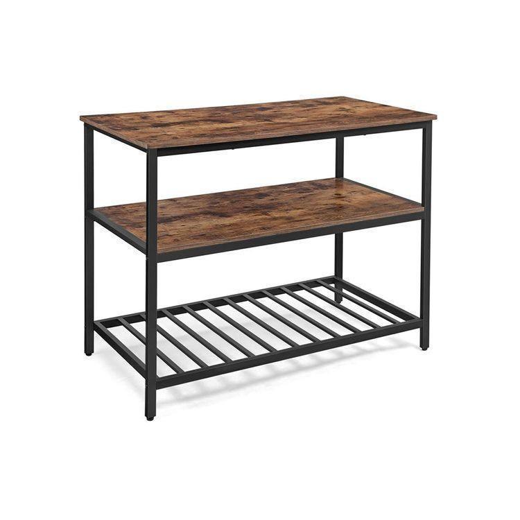 3 Shelves Kitchen Island FredCo