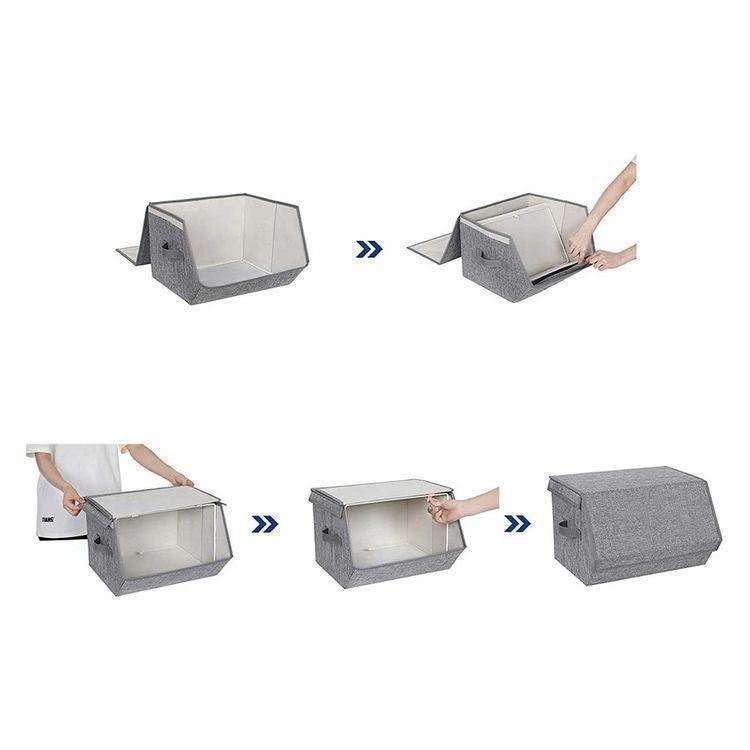 3 Stackable Storage Bins FredCo