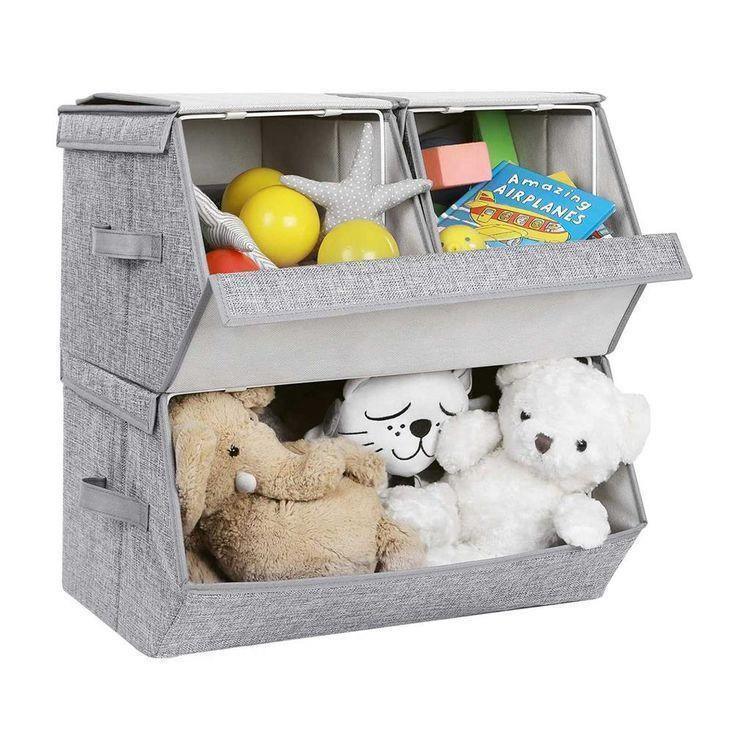 3 Stackable Storage Bins FredCo