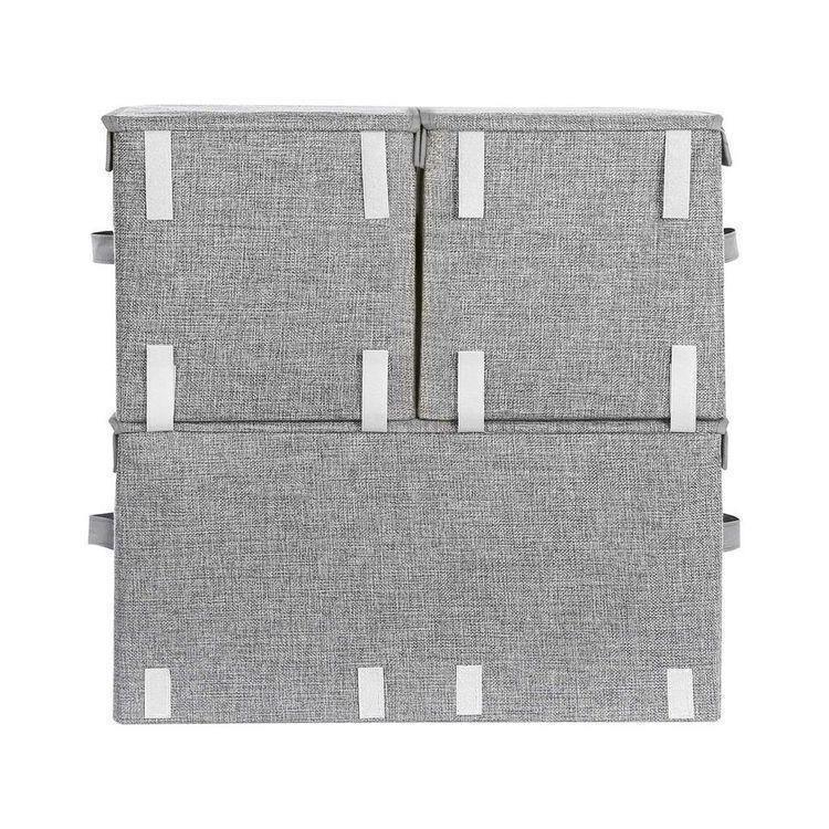 3 Stackable Storage Bins FredCo