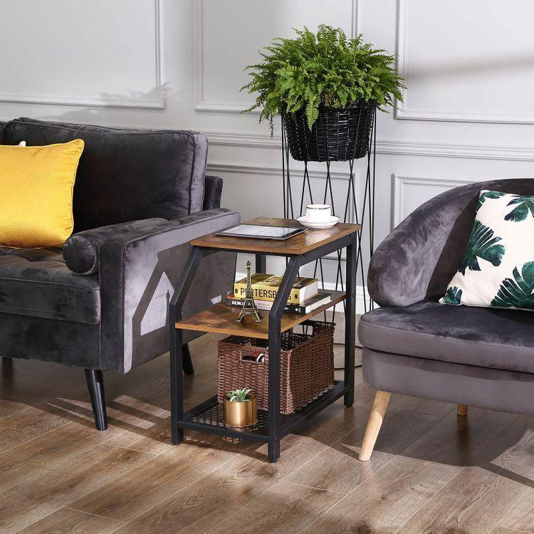 3-Tier Industrial Side Table FredCo
