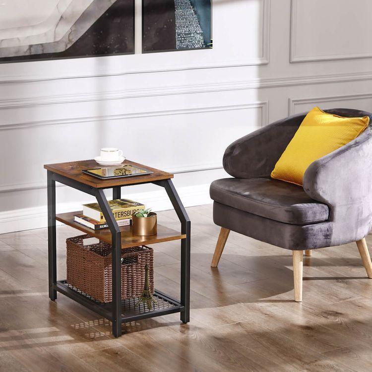 3-Tier Industrial Side Table FredCo