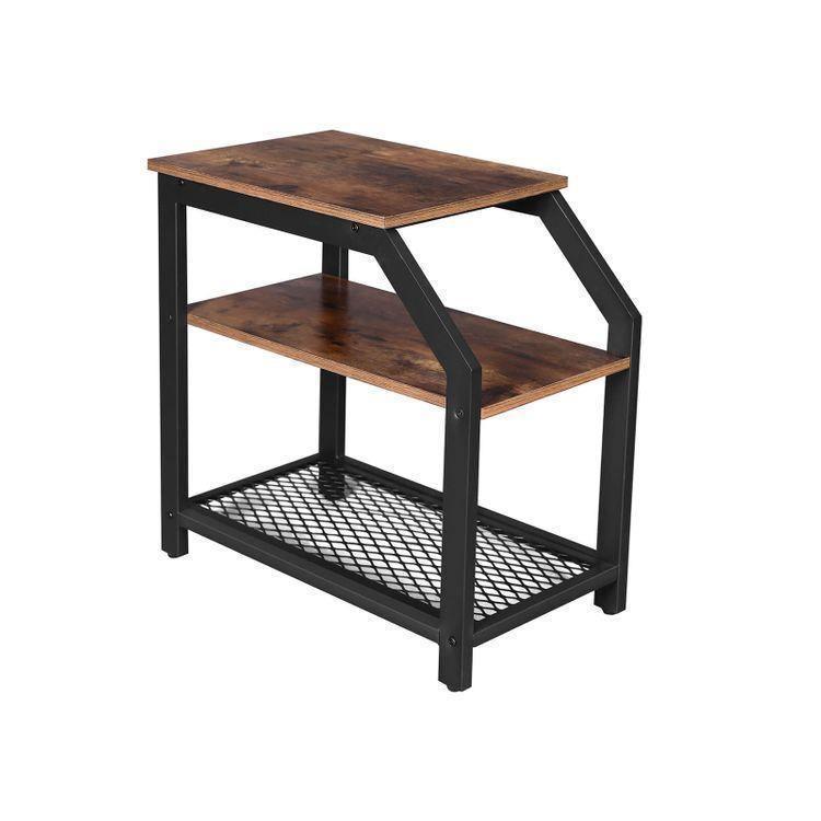 3-Tier Industrial Side Table FredCo
