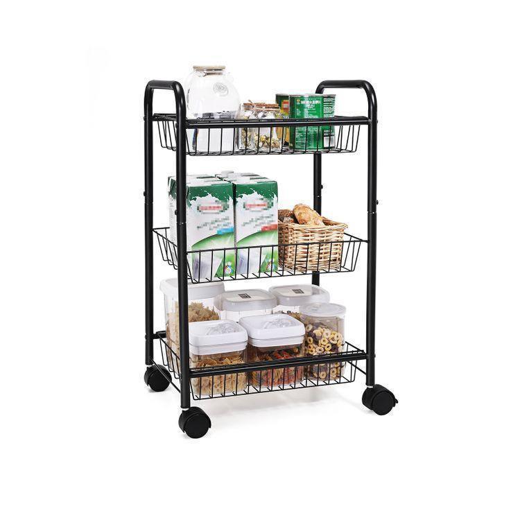3 Tiers Rolling Cart FredCo
