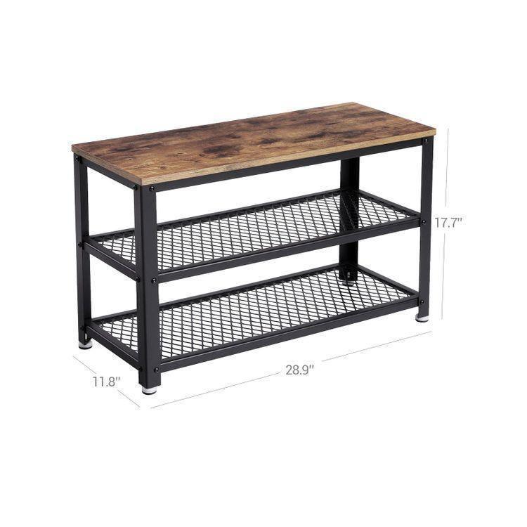3 Tiers Shoe Bench 28.7" FredCo