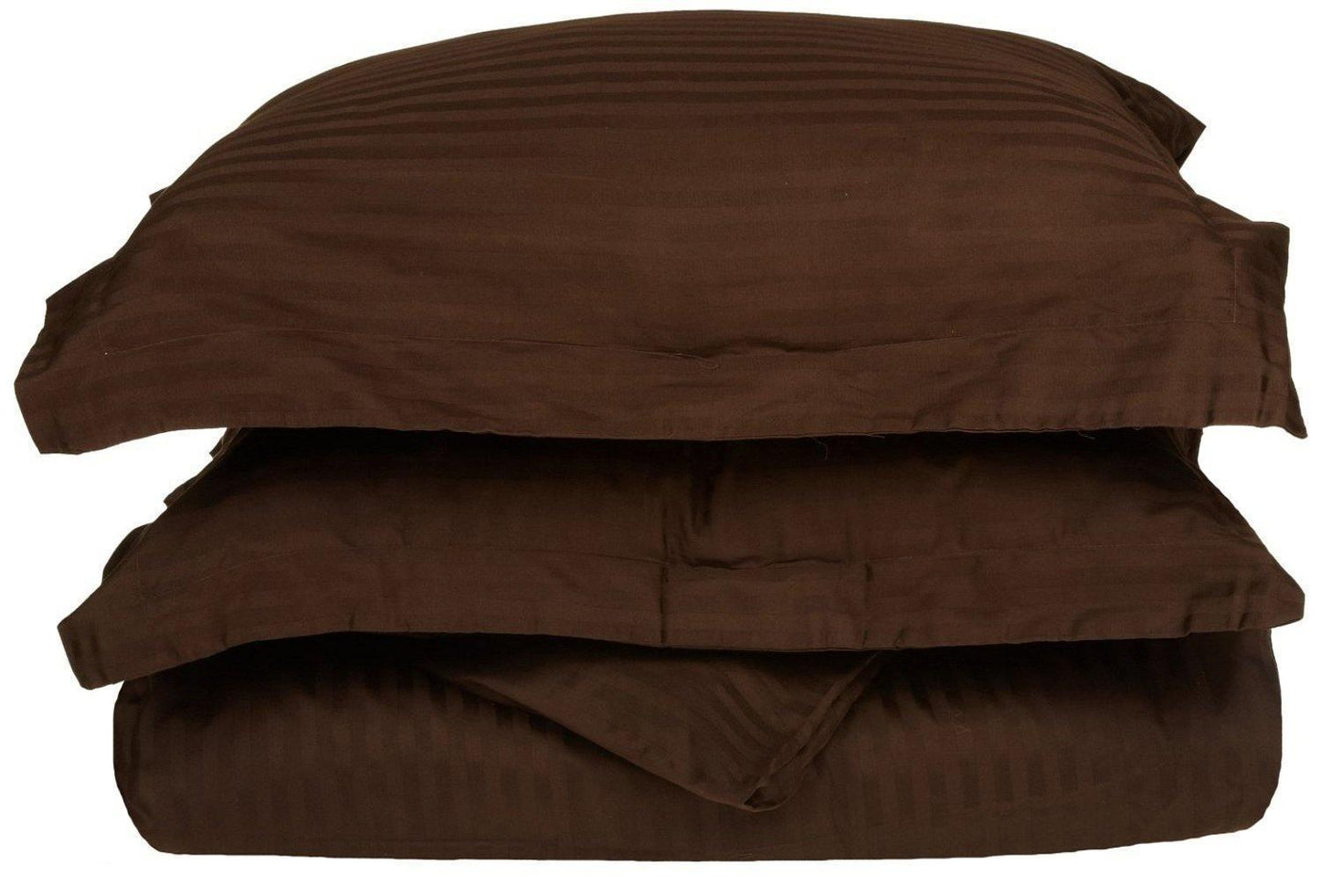 300-Thread Count 100% Egyptian Cotton Soft Striped Duvet Cover Set FredCo