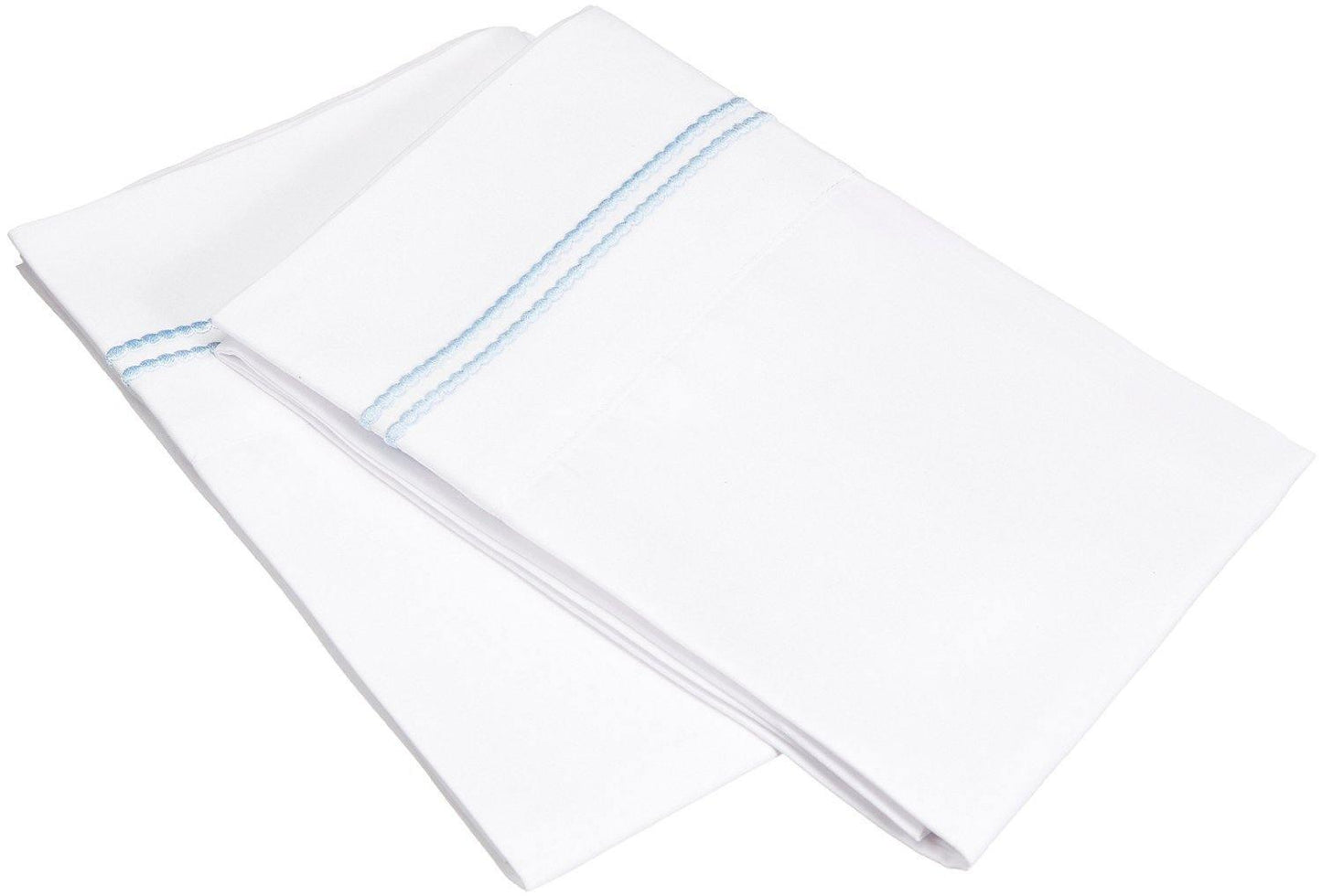 3000 Series Wrinkle Resistant 2 Line Embroidered Pillowcase Set FredCo