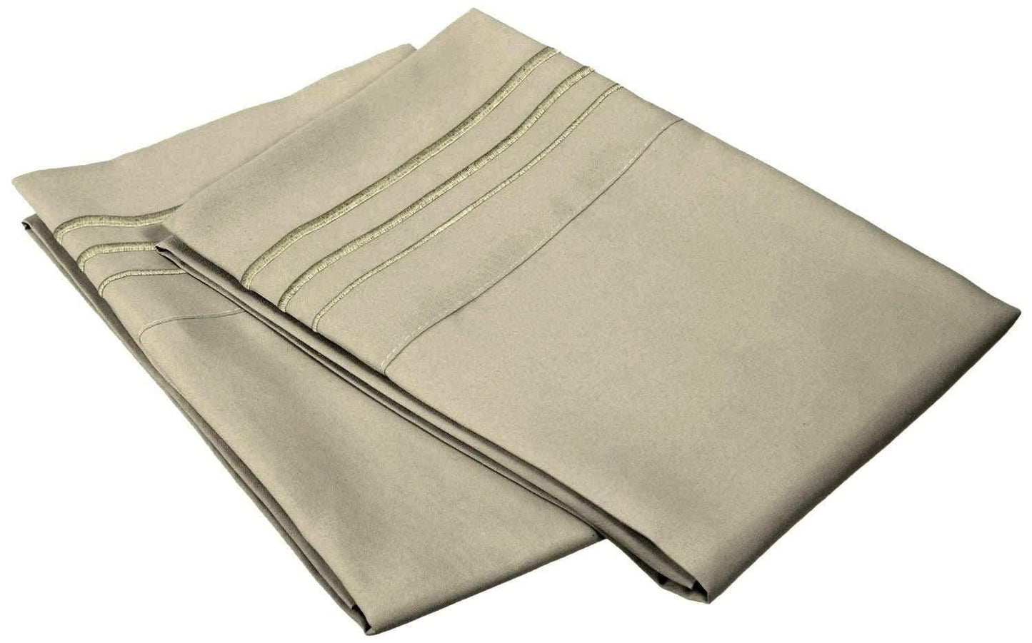 3000 Series Wrinkle Resistant 3 Line Embroidery Pillowcase Set FredCo