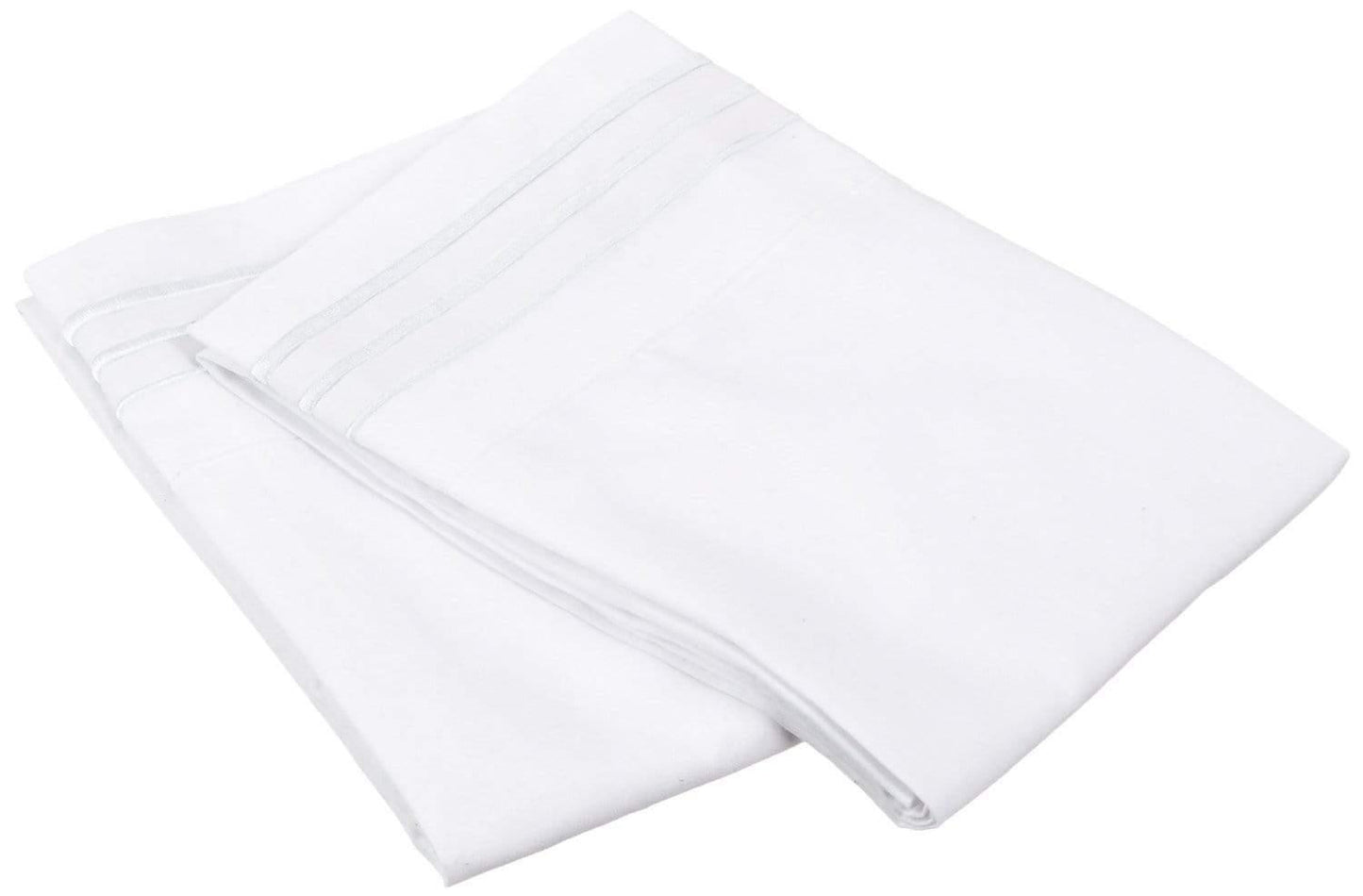 3000 Series Wrinkle Resistant 3 Line Embroidery Pillowcase Set FredCo