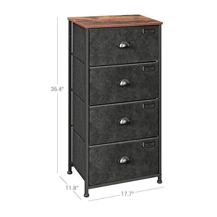 4 Drawers Vertical Dresser FredCo