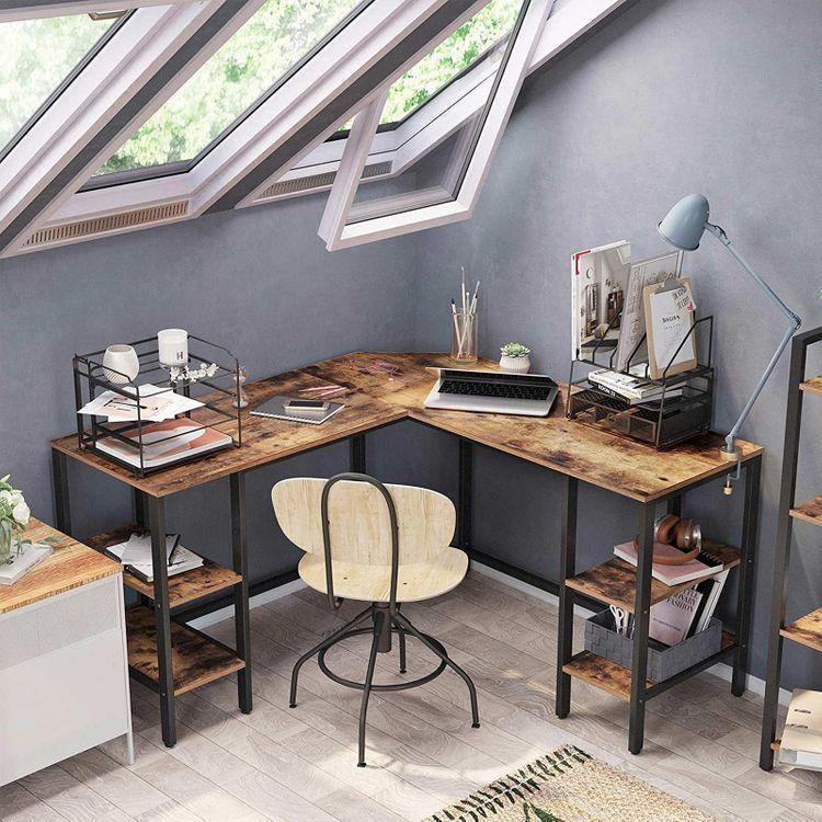 4 Shelves Computer Desk FredCo