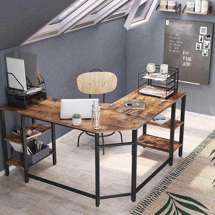 4 Shelves Computer Desk FredCo