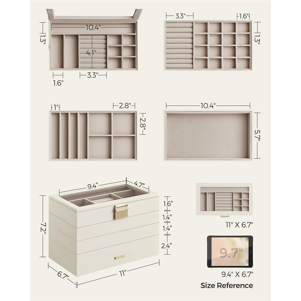 4-Tier Jewelry Tray FredCo