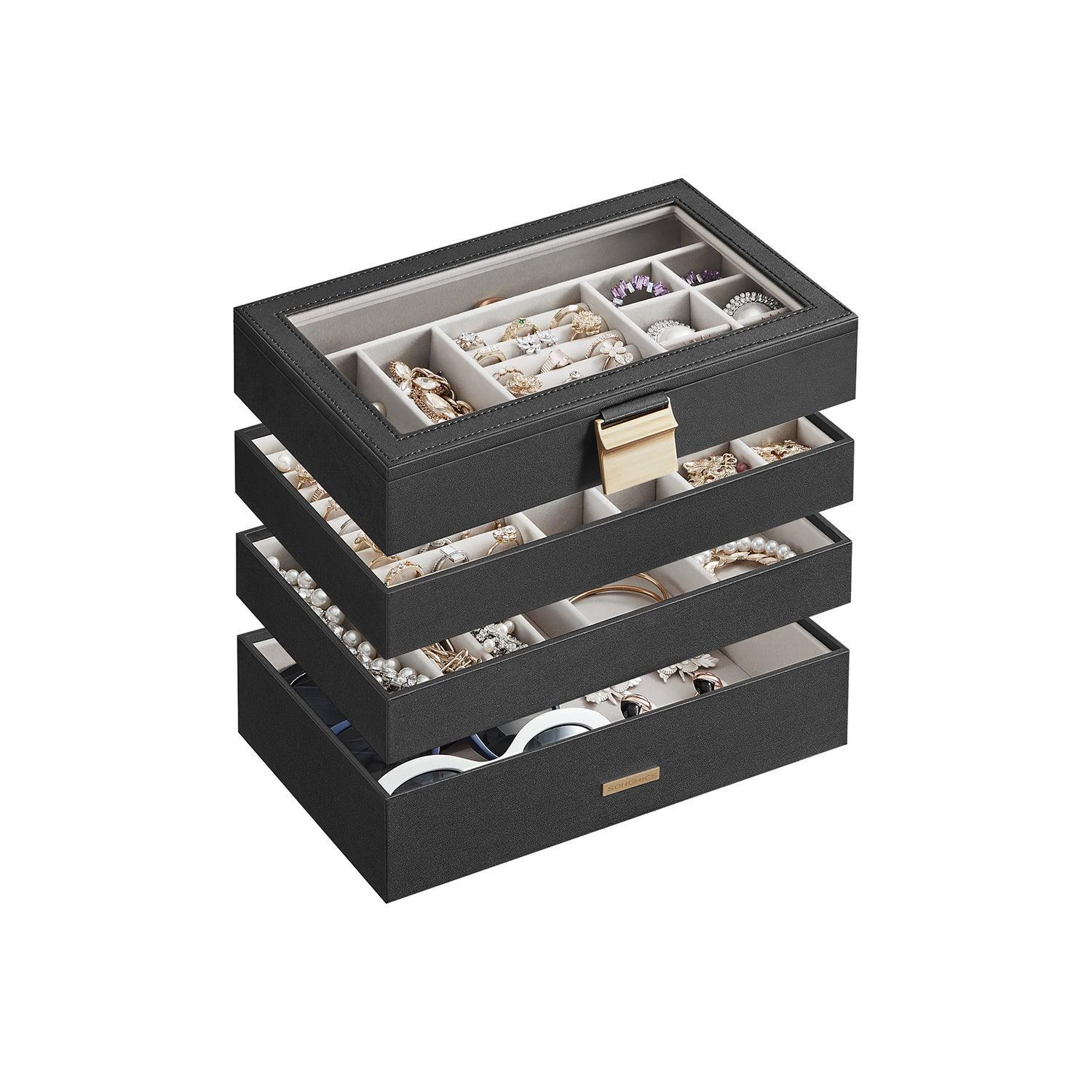4-Tier Stackable Jewelry Box | FredCo