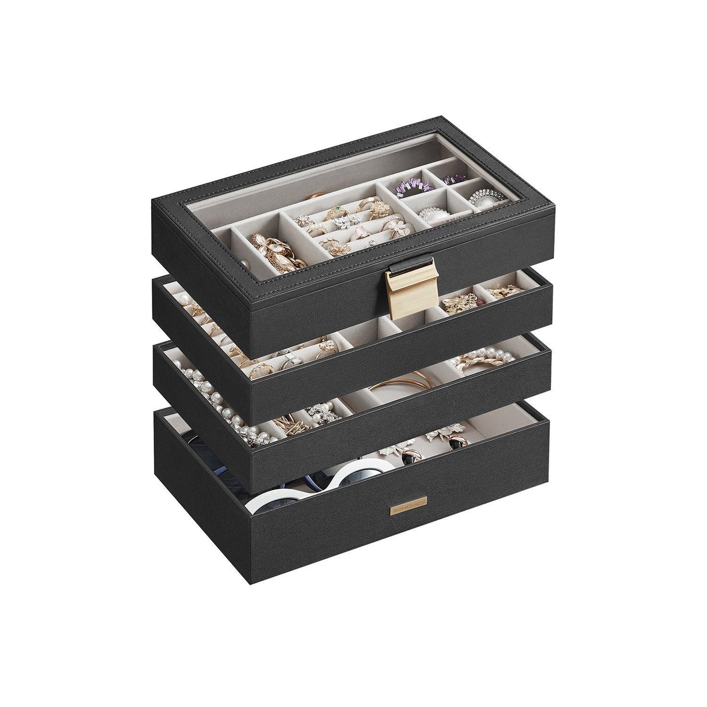 4-Tier Stackable Jewelry Box FredCo