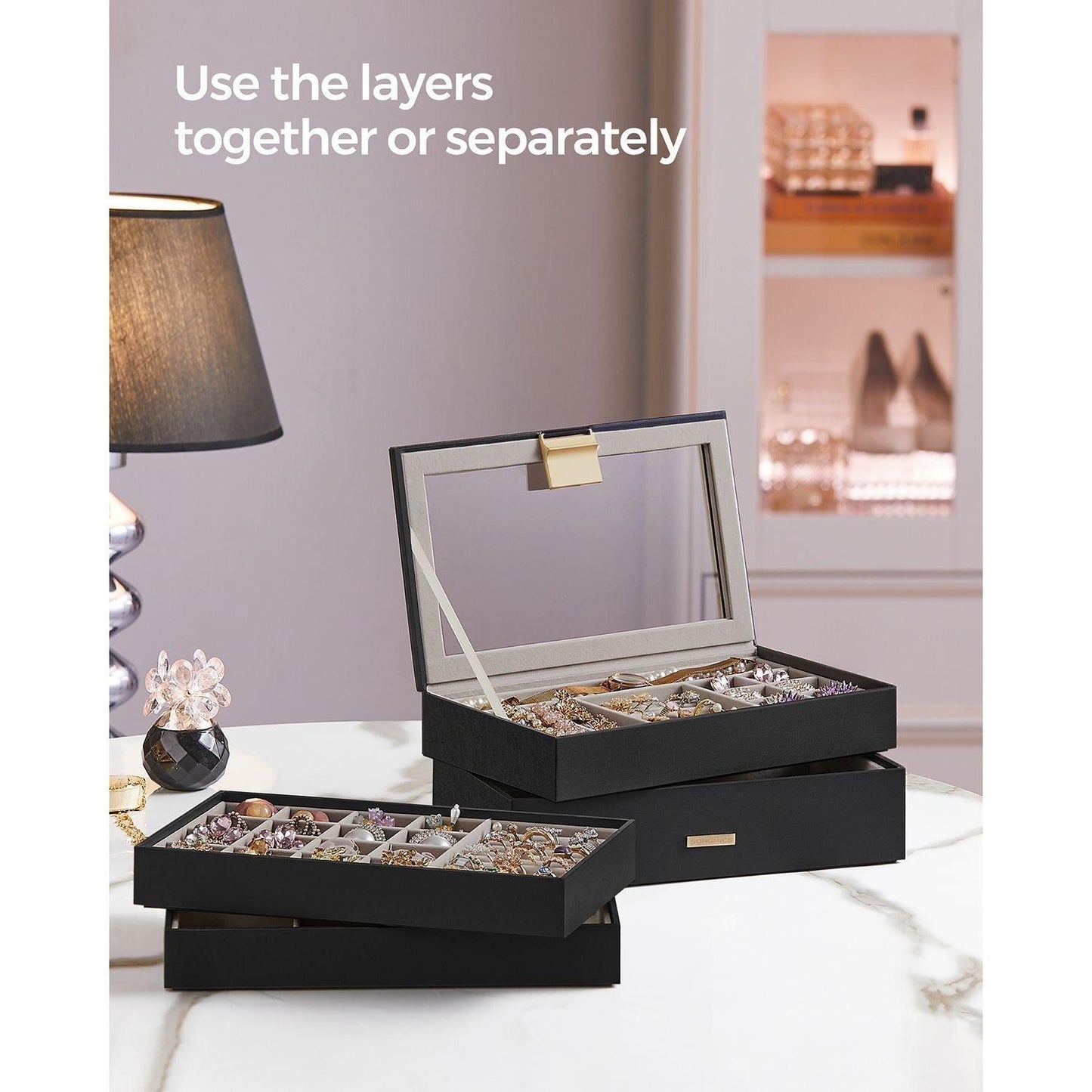 4-Tier Stackable Jewelry Box FredCo
