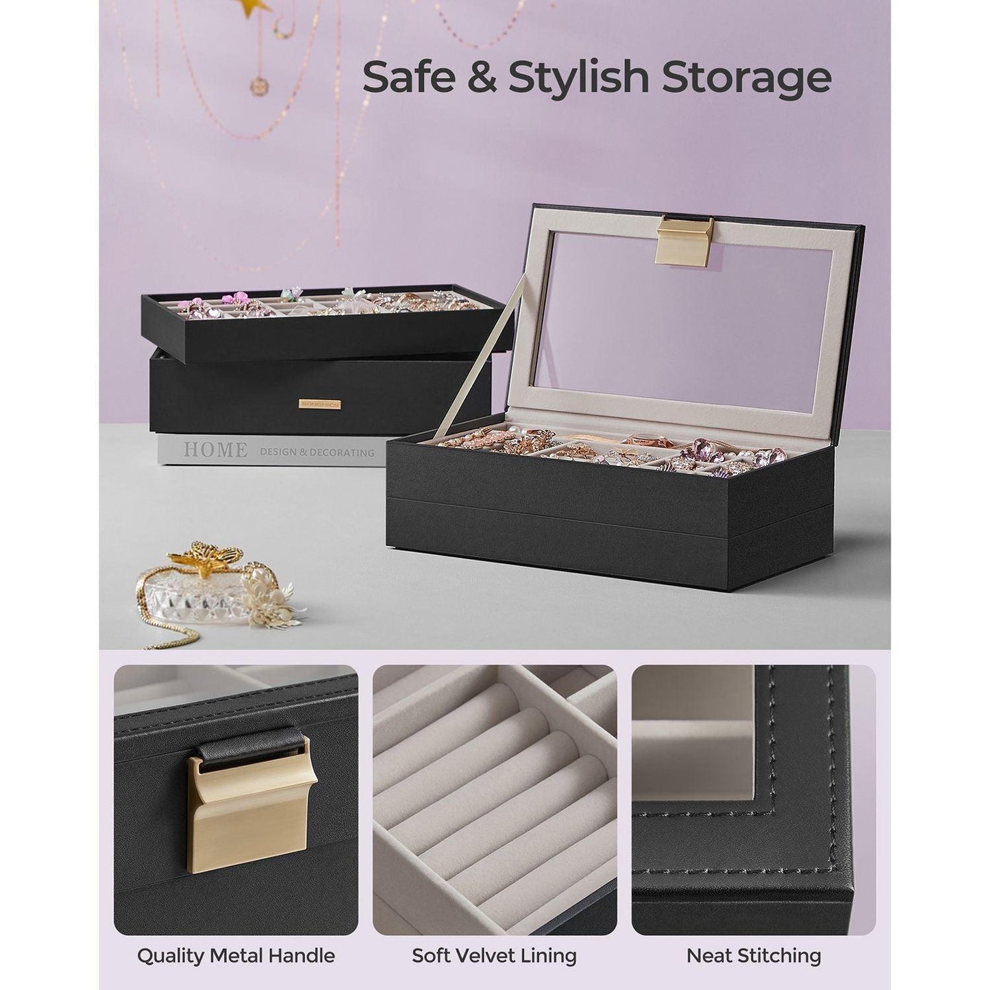 4-Tier Stackable Jewelry Box FredCo