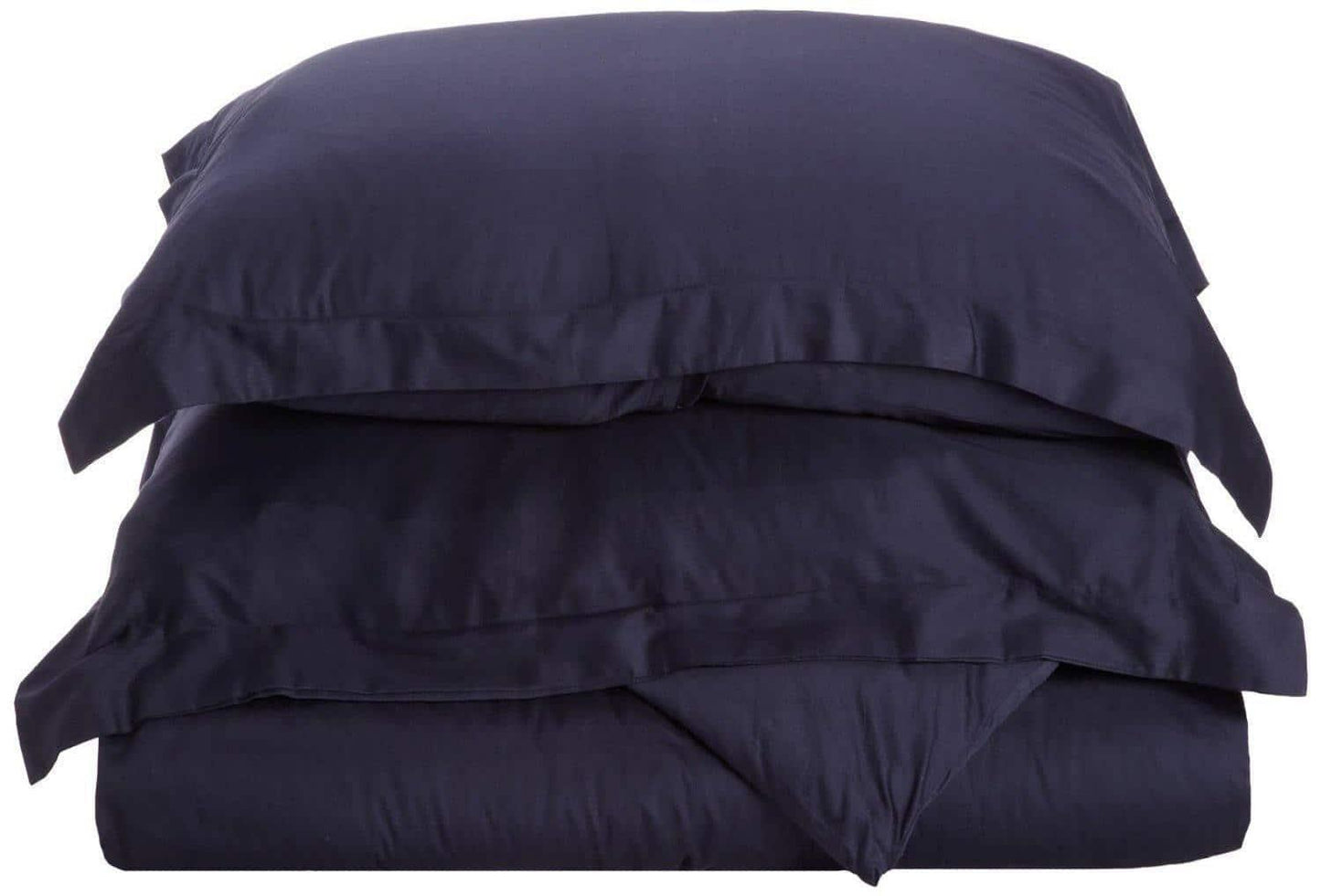 400-Thread Count 100% Egyptian Cotton Elegant Solid Duvet Cover Set FredCo
