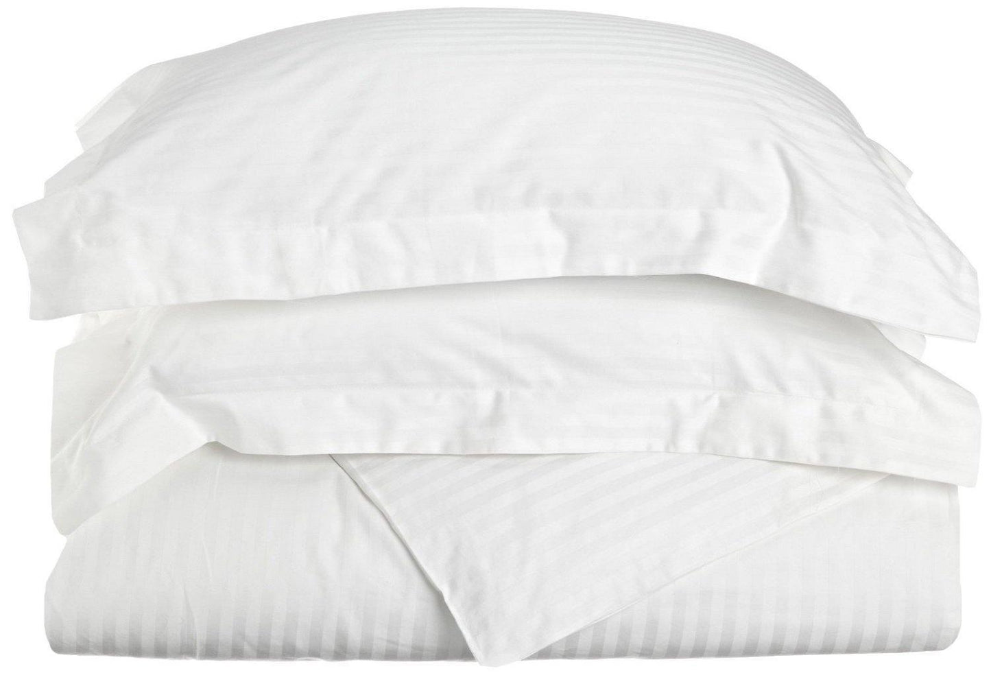 400-Thread Count 100% Egyptian Cotton Elegant Stripes Duvet Cover Set FredCo
