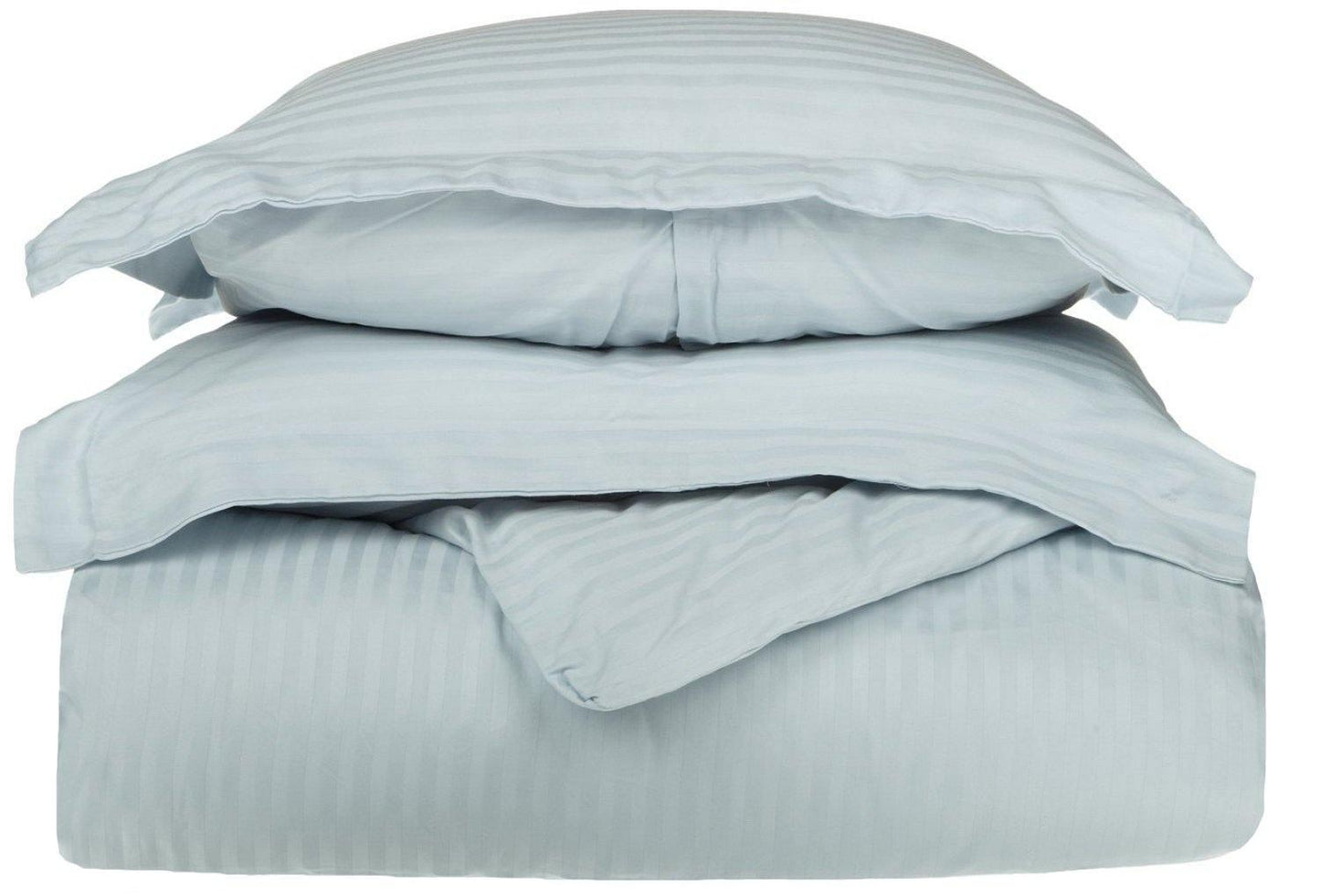 400-Thread Count 100% Egyptian Cotton Elegant Stripes Duvet Cover Set FredCo