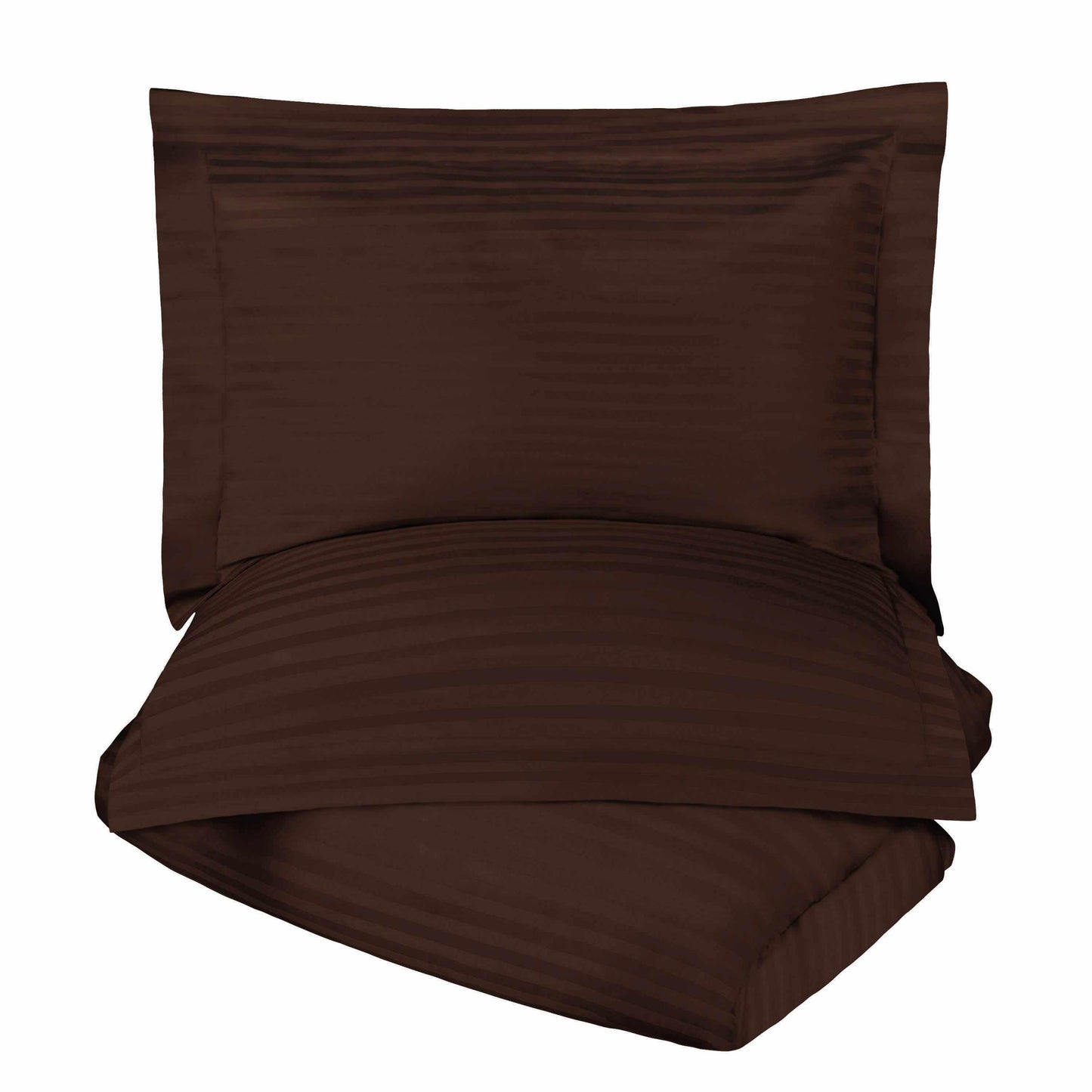 400-Thread Count 100% Egyptian Cotton Elegant Stripes Duvet Cover Set FredCo