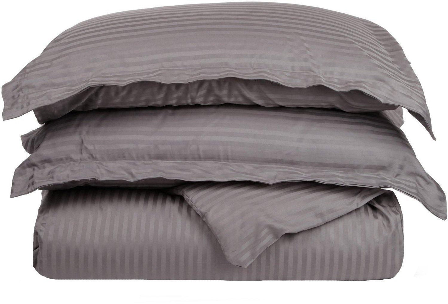 400-Thread Count 100% Egyptian Cotton Elegant Stripes Duvet Cover Set FredCo