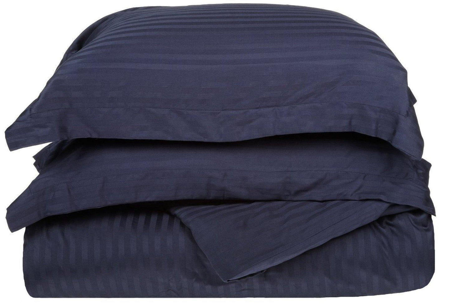 400-Thread Count 100% Egyptian Cotton Elegant Stripes Duvet Cover Set FredCo
