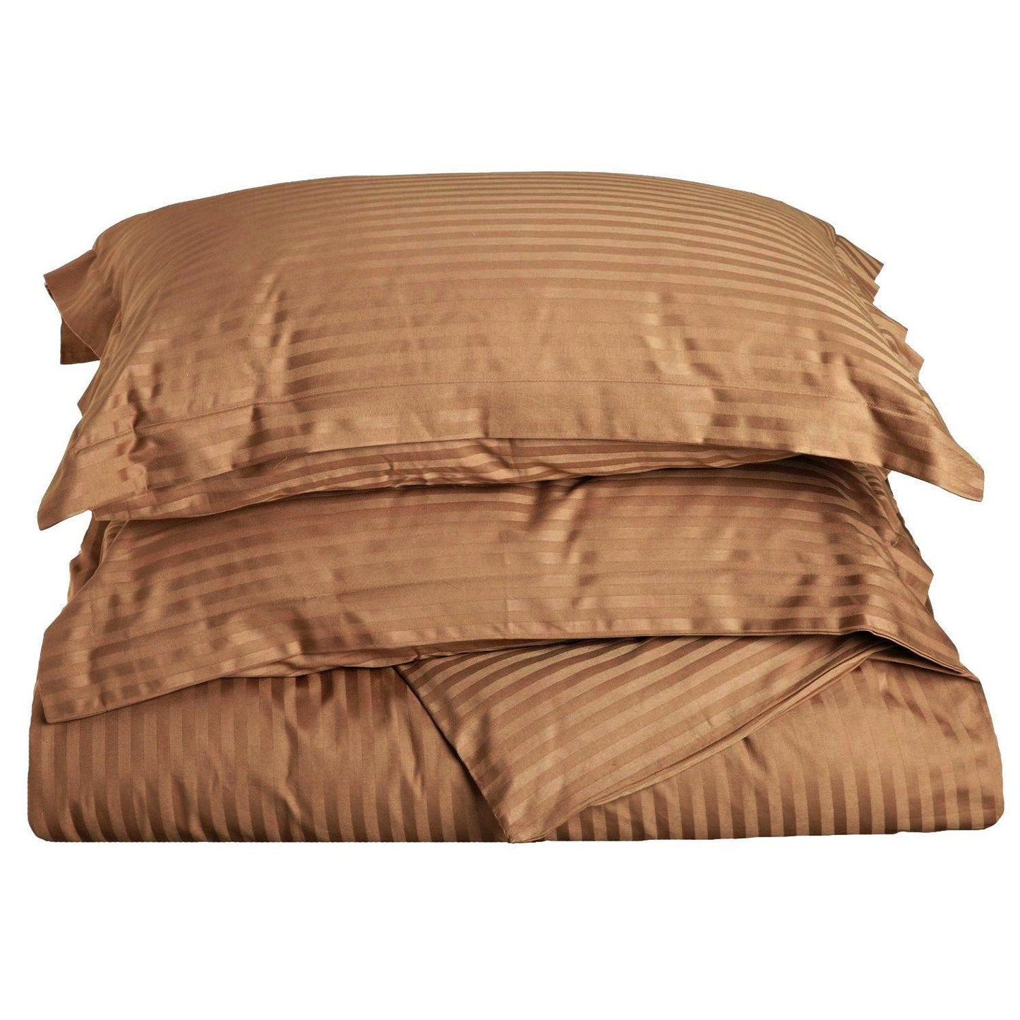 400-Thread Count 100% Egyptian Cotton Elegant Stripes Duvet Cover Set FredCo