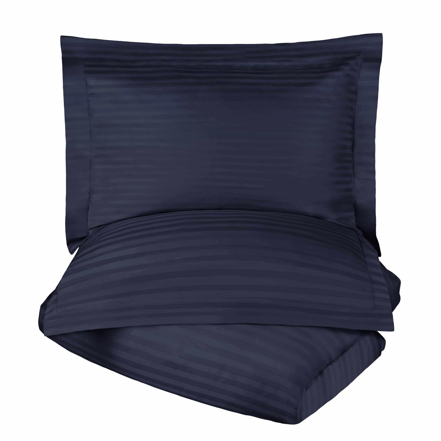 400-Thread Count 100% Egyptian Cotton Elegant Stripes Duvet Cover Set FredCo