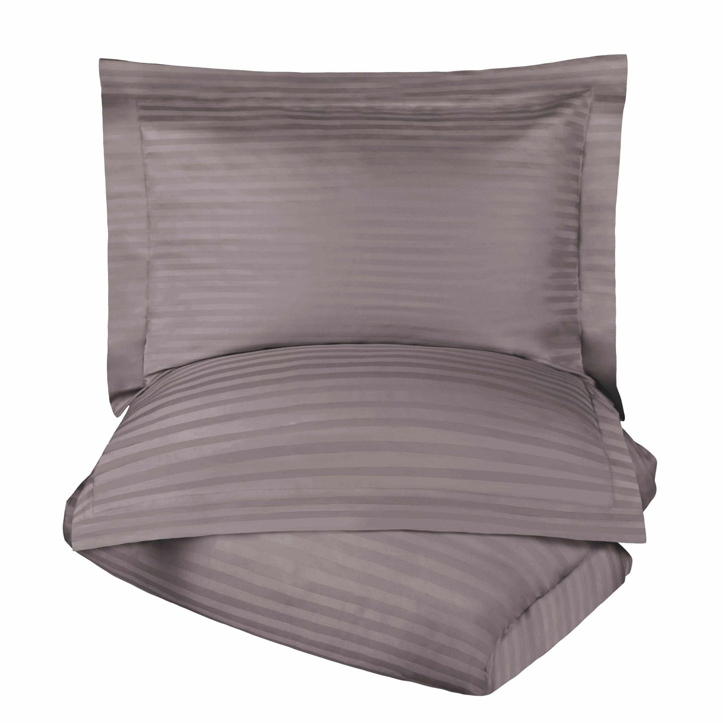 400-Thread Count 100% Egyptian Cotton Elegant Stripes Duvet Cover Set FredCo