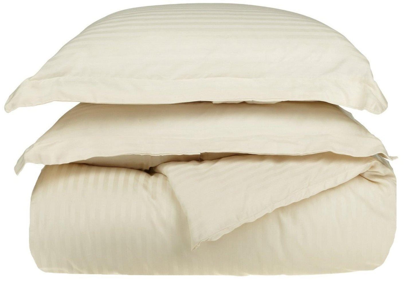 400-Thread Count 100% Egyptian Cotton Elegant Stripes Duvet Cover Set FredCo