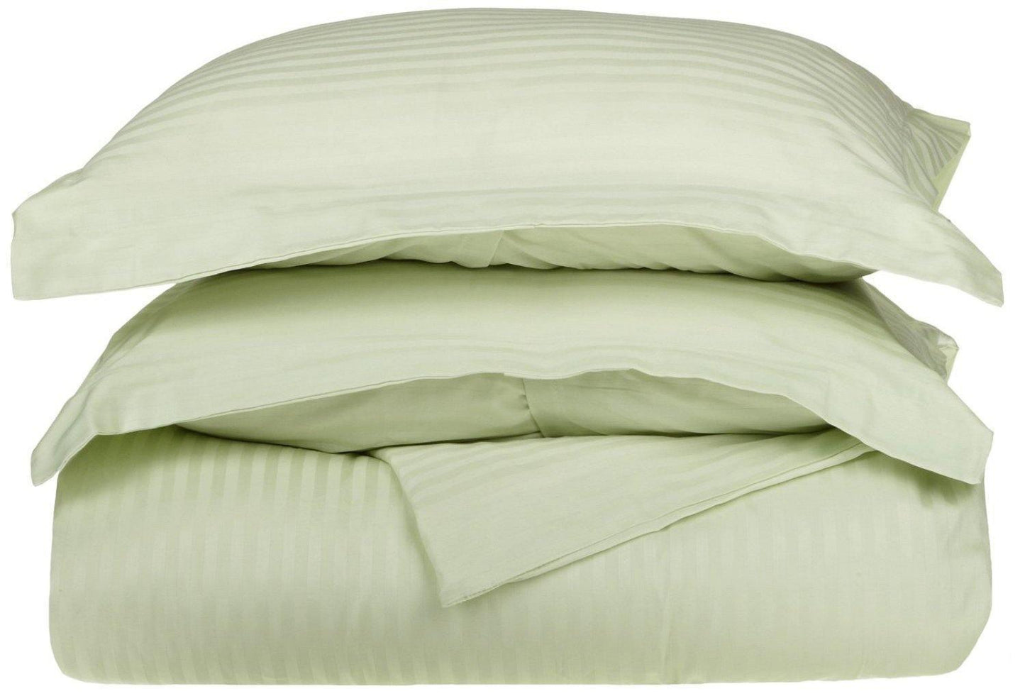 400-Thread Count 100% Egyptian Cotton Elegant Stripes Duvet Cover Set FredCo