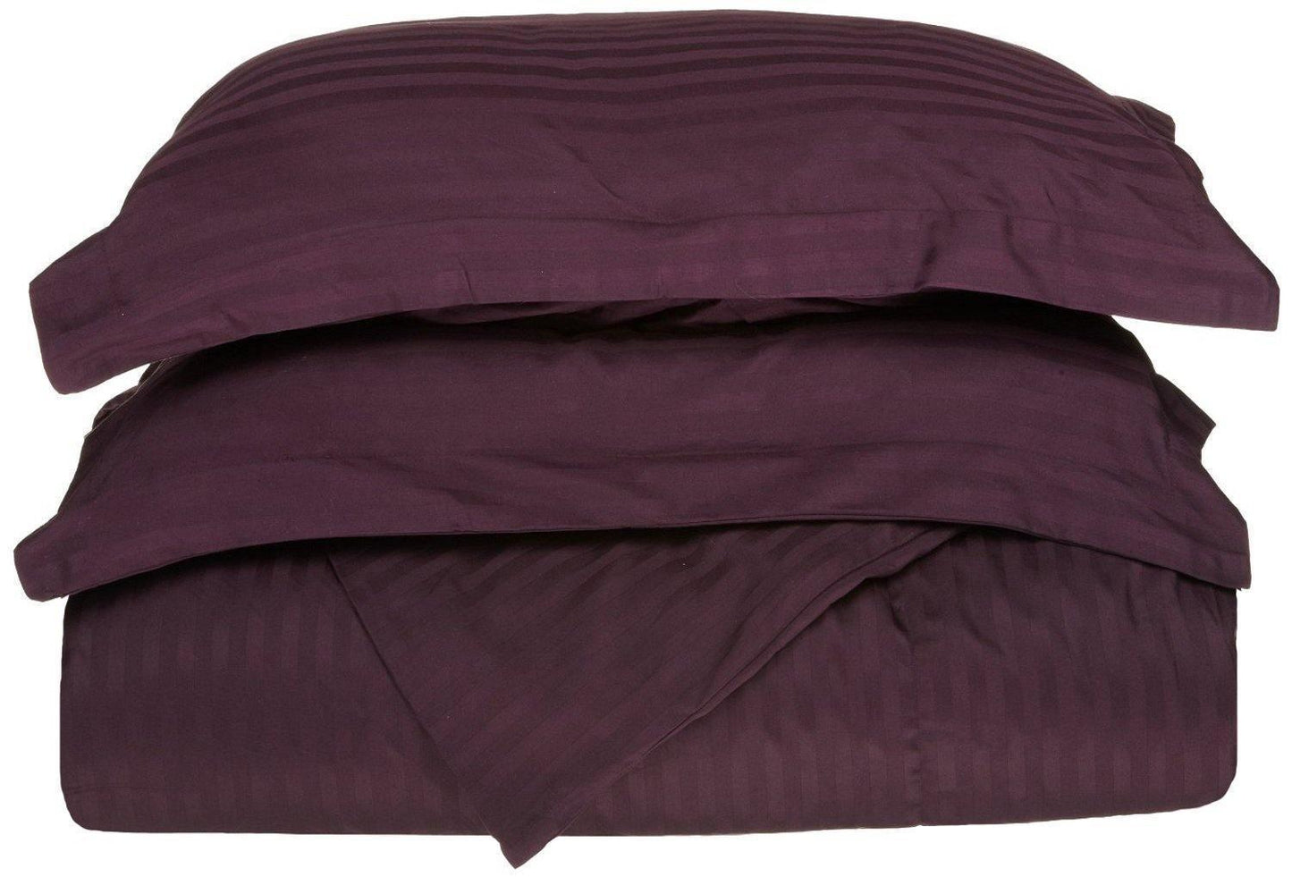 400-Thread Count 100% Egyptian Cotton Elegant Stripes Duvet Cover Set FredCo