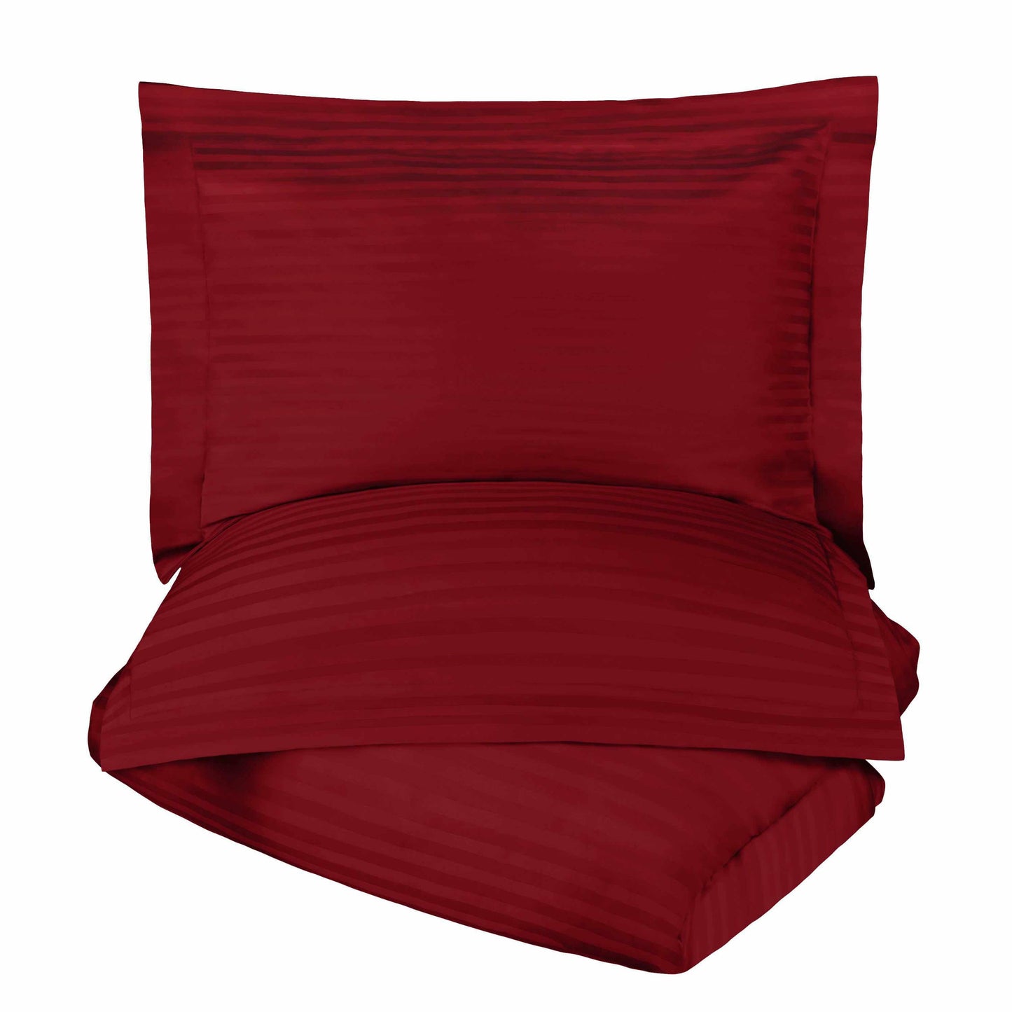 400-Thread Count 100% Egyptian Cotton Elegant Stripes Duvet Cover Set FredCo