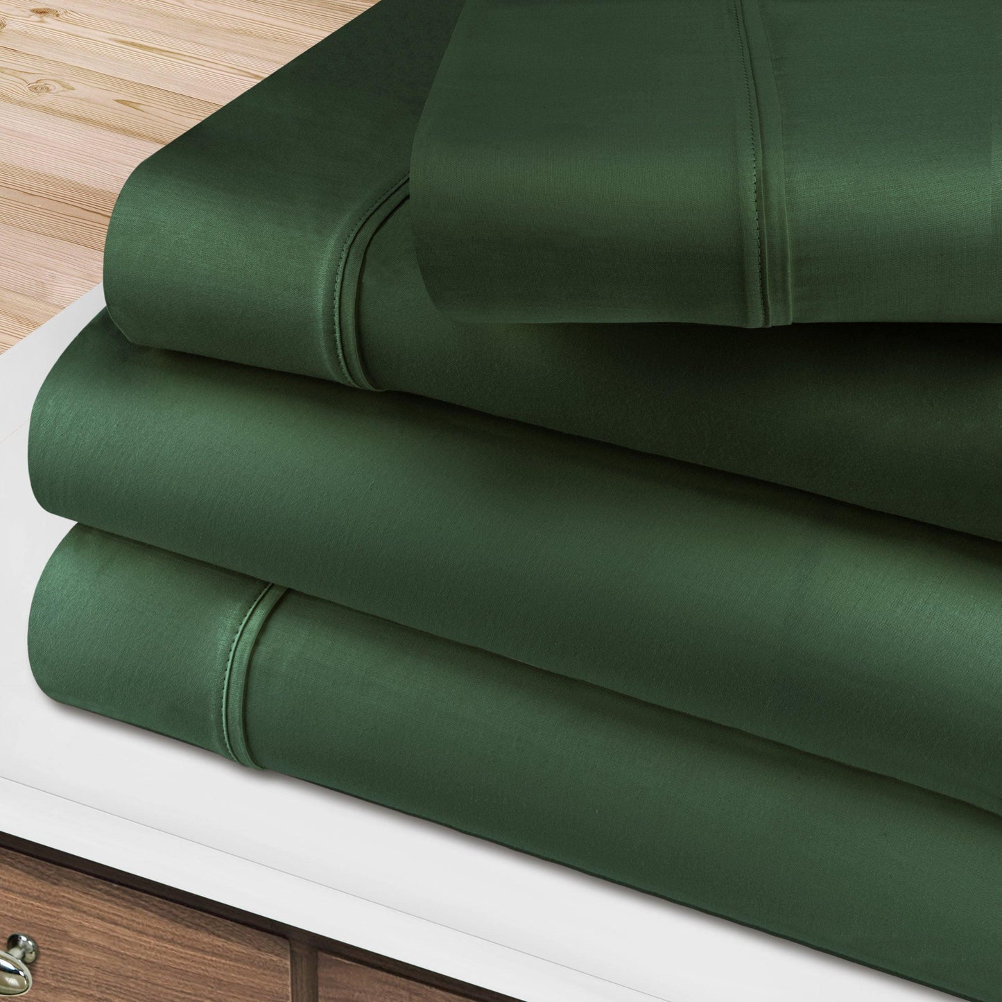 400-Thread Count 100% Egyptian Cotton Soft Deep Pocket Sheet Set FredCo