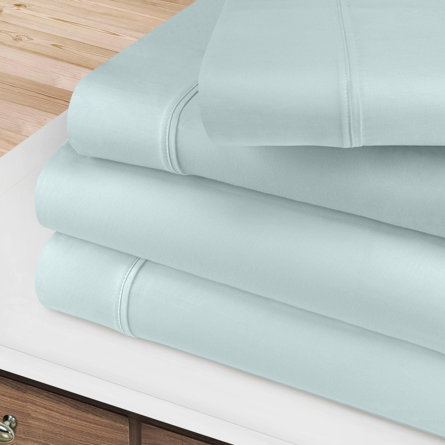 400-Thread Count 100% Egyptian Cotton Soft Deep Pocket Sheet Set FredCo