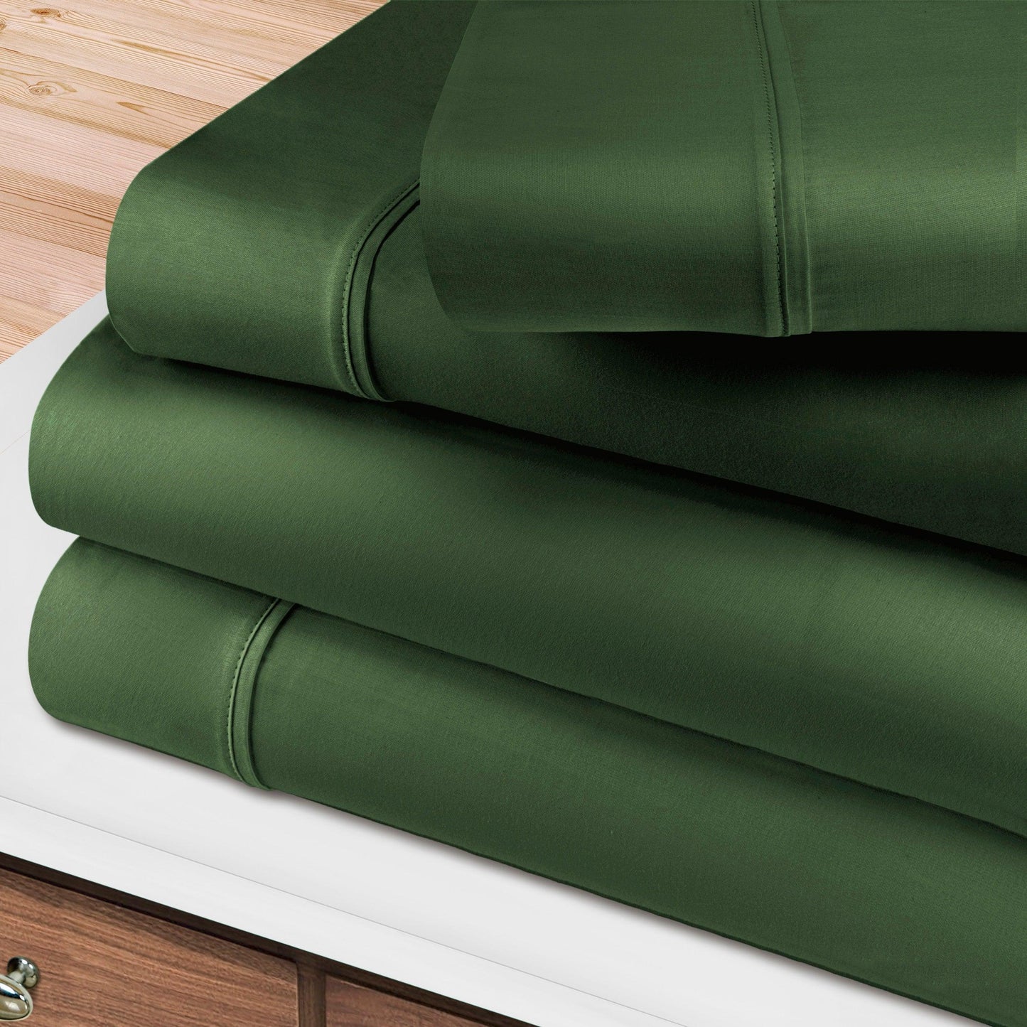 400-Thread Count 100% Egyptian Cotton Soft Deep Pocket Sheet Set FredCo