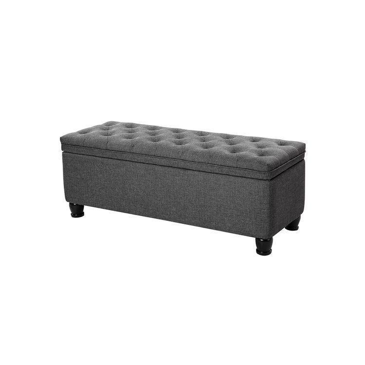 46.5‘’ Dark Gray Ottoman FredCo