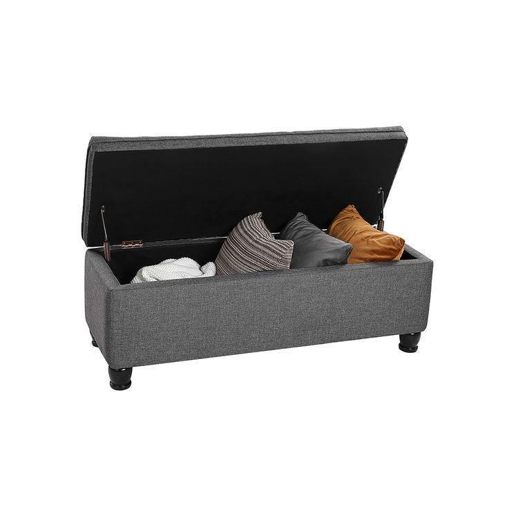 46.5‘’ Dark Gray Ottoman FredCo
