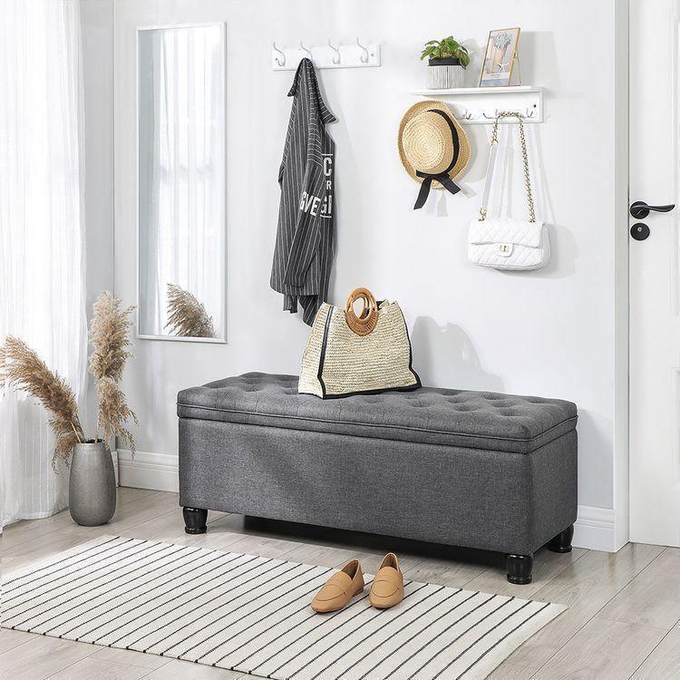 46.5‘’ Dark Gray Ottoman FredCo