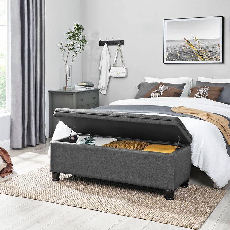 46.5‘’ Dark Gray Ottoman FredCo
