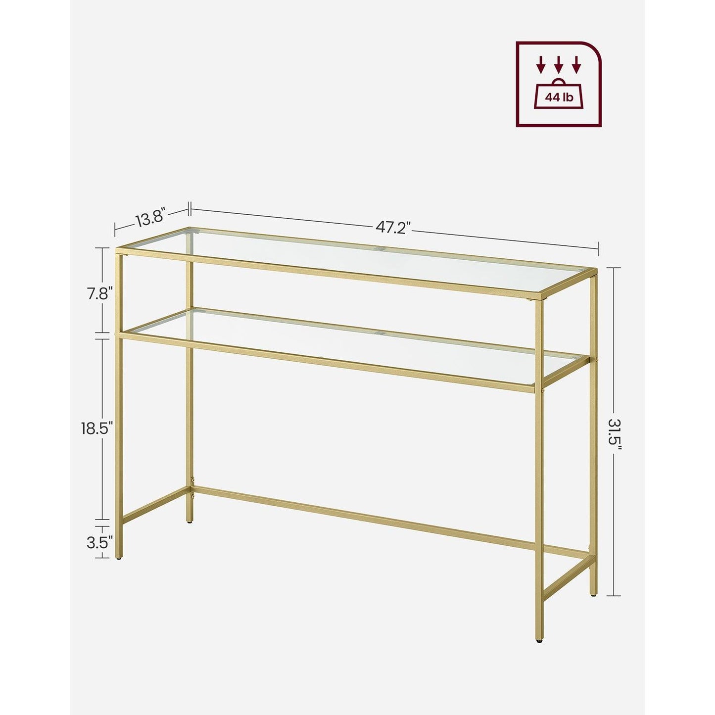 47.2 Inch Console Sofa Table FredCo