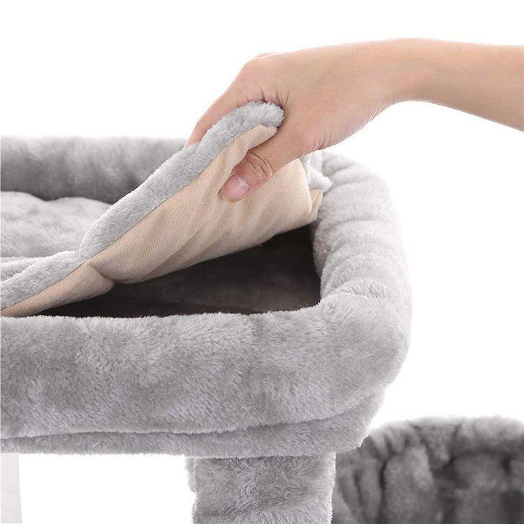 47.2 Inches Cat Tree Light Gray FredCo
